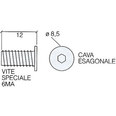 Śruba M6x12 mm, Z121026