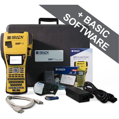 Podręczna drukarka etykiet, 711213, BMP41-KIT-UK - zestaw
