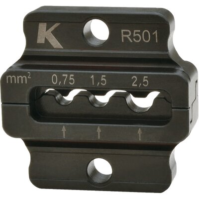 Matryca zaciskowa do końcówek oczkowych, nieizolowanych 0,75-2,5 mm2, zacisk wklęsły, R501 - zdjęcie