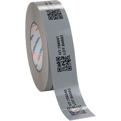 Etykiety do drukarek, do oznaczeń magazynowych, do druku termotransferowego, 40 mm, szara, 596-12188