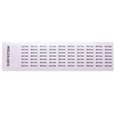 Etykiety samoprzylepne białe winyl 7x20 mm (1400 szt.), EVOFX0720W