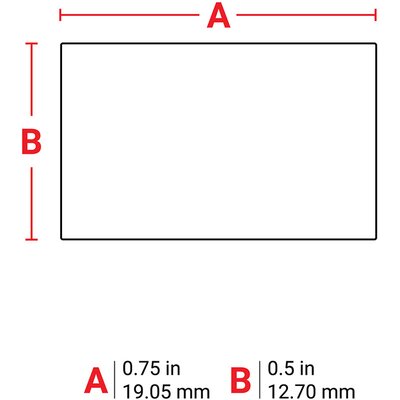 Etykiety do drukarek, 143332, M-11-498 - wymiary