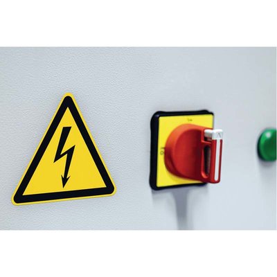 Znak ostrzegawczy napięcie elektryczne, 597-63200 - zastosowanie
