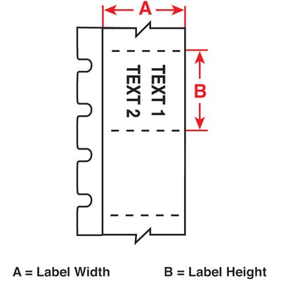 Etykiety do drukarek, 173875, M6-39-430 - schemat