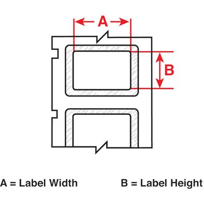 Etykiety do drukarek, 173970, M6-50-428-PSL - schemat