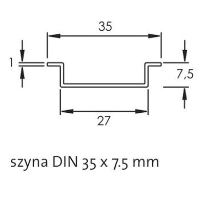 Gilotyna do cięcia szyn DIN, DIN-RC 1 - szyna 1