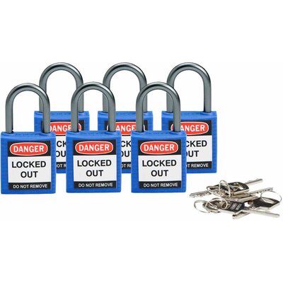 Kłódki LOTO kompaktowe, nylonowe, 814114