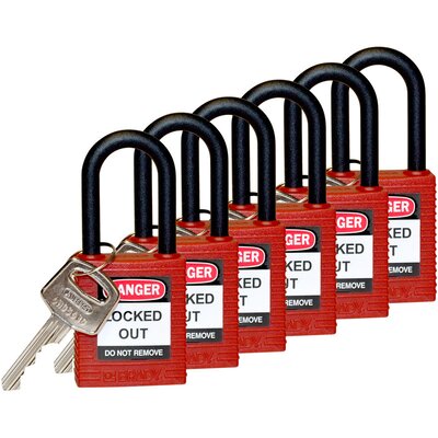 Kłódki LOTO z nylonową szeklą, 813594