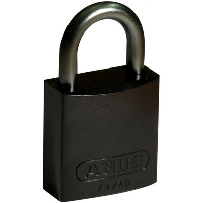 Kłódka LOTO z aluminiową szeklą 25 mm, czarna, 814067