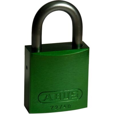 Kłódka LOTO z aluminiową szeklą 25 mm, zielona, 814069