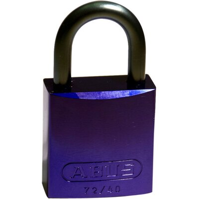 Kłódka LOTO z aluminiową szeklą 25 mm, żółta, 814071