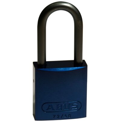 Kłódka LOTO z aluminiową szeklą 40 mm, niebieska, 814072