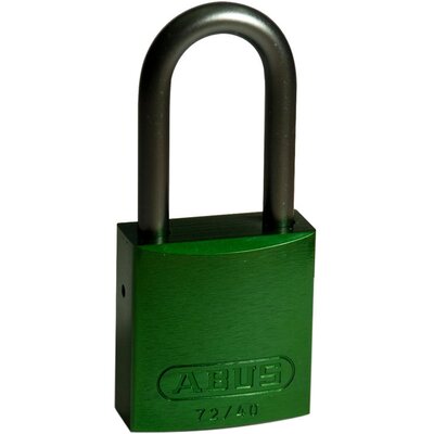 Kłódka LOTO z aluminiową szeklą 40 mm, zielona, 814076