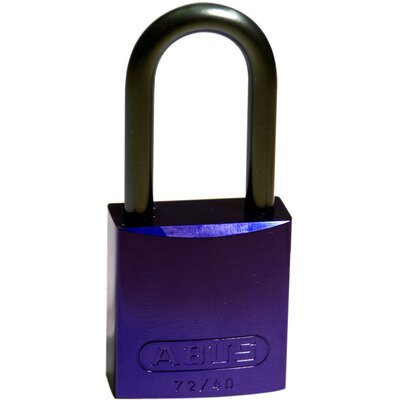 Kłódka LOTO z aluminiową szeklą 40 mm, fioletowa, 814078