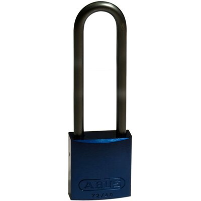 Kłódka LOTO z aluminiową szeklą 75 mm, niebieska, 814079