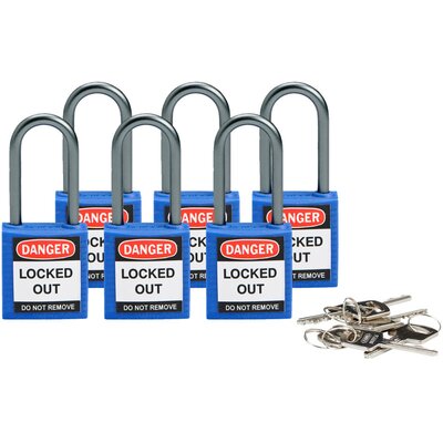 Kłódki LOTO kompaktowe, nylonowe, 814124