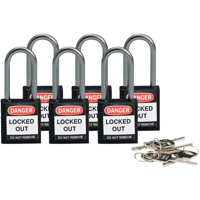 Kłódki LOTO kompaktowe, nylonowe, 814125