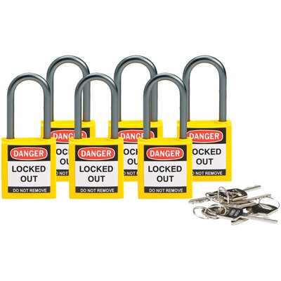 Kłódki LOTO kompaktowe, nylonowe, 814127