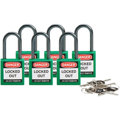 Kłódki LOTO kompaktowe, nylonowe, 814128