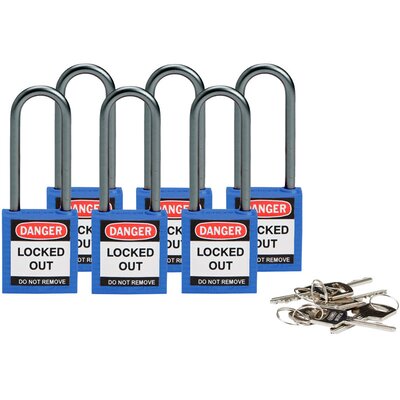 Kłódki LOTO kompaktowe, nylonowe, 814134