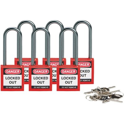 Kłódki LOTO kompaktowe, nylonowe, 814136