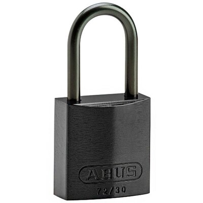 Kompaktowa kłódka LOTO aluminiowa, szekla 40 mm, czarna, 834863