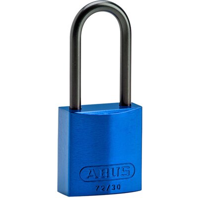 Kompaktowa kłódka LOTO aluminiowa, szekla 50 mm, niebieska, 834868