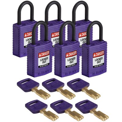 Kłódki LOTO SafeKey - kompaktowe, nylonowe, 150213