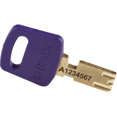 Kłódka bezpieczeństwa LOTO SafeKey, aluminiowa, szekla 38 mm, fioletowa, 150333 - zdjęcie 2