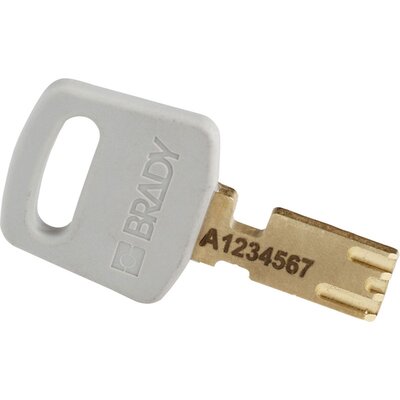 Kłódka bezpieczeństwa LOTO SafeKey, aluminiowa, szekla 38 mm, srebrna, 150304 - zdjęcie 2