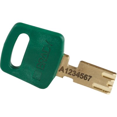 Kłódka LOTO SafeKey kompaktowa, nylonowa, szekla 25 mm, zielona, 150182 - zdjęcie 2