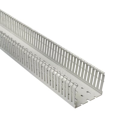 Korytko kablowe grzebieniowe HTWD-HF, 100x75x2000 mm, szare, 183-11075