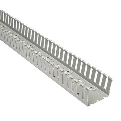 Korytko kablowe grubogrzebiniowe T1, 80x60x2000 mm, szare, B00139