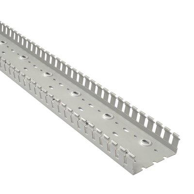 Korytko kablowe grubogrzebiniowe T1, 100x40x2000 mm, szare, B00165