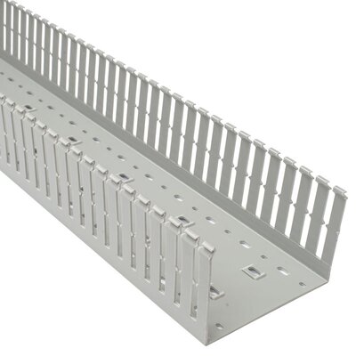 Korytko kablowe grubogrzebiniowe T1-F, 150x100x2000 mm, szare, B00172