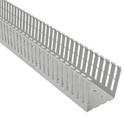 Korytko kablowe grubogrzebiniowe T1-F, 100x100x2000 mm, szare, B00171