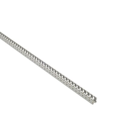 Korytko kablowe grubogrzebiniowe T1, 15x18x2000 mm, szare, B00670