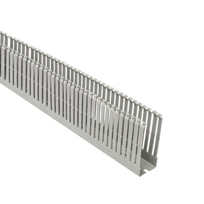 Korytko kablowe cienkogrzebiniowe T1-EF, 40x100x2000 mm, szare, B01120