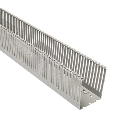 Korytko kablowe cienkogrzebiniowe T1-EF, 80x100x2000 mm, szare, B01122