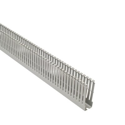 Korytko kablowe cienkogrzebiniowe T1-EF, 25x80x2000 mm, szare, B01126
