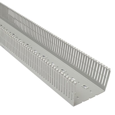 Korytko kablowe cienkogrzebiniowe T1-EF, 120x80x2000 mm, szare, B01131