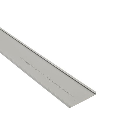 Korytko kablowe cienkogrzebiniowe T1-EF, 100x100x2000 mm, szare, B01132 - pokrywa