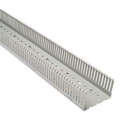 Korytko kablowe cienkogrzebiniowe T1-E, 100x60x2000 mm, szare, B01140