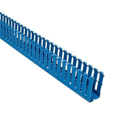 Korytko kablowe grubogrzebiniowe T1, 25x60x2000 mm, niebieskie, B00280