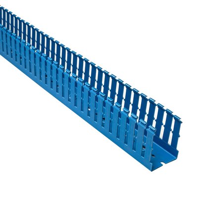 Korytko kablowe grubogrzebiniowe T1-F, 60x80x2000 mm, niebieskie, B01162