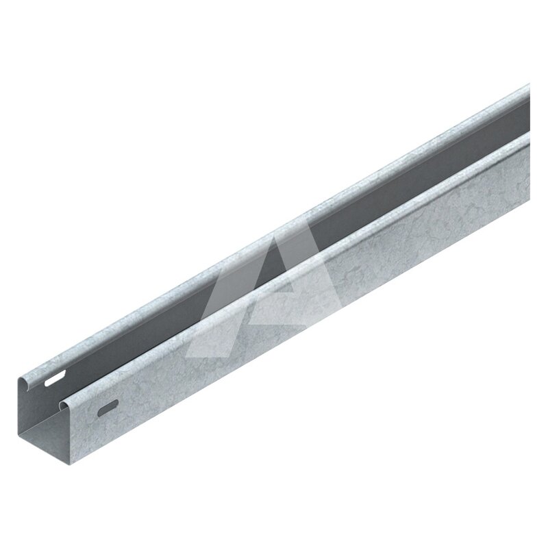 Korytko kablowe pełne 50x050x3000 mm, grubość 1mm, ocynk Sendzimira, RLU 50.050 - zdjęcie