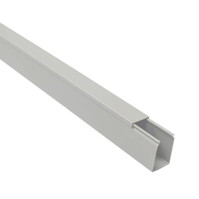 Korytko kablowe pełne TS, 40x60x2000 mm, szare PVC, B05347 - zestaw