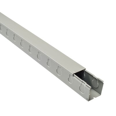 Korytko kablowe pełne perforowane TPD, 50x50x2000 mm, szare PVC, B08213 - zestaw