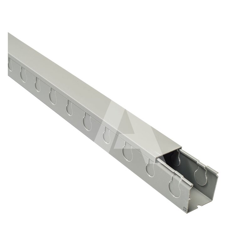 Korytko kablowe pełne perforowane TPD, 50x50x2000 mm, szare PVC, B08213 - zestaw