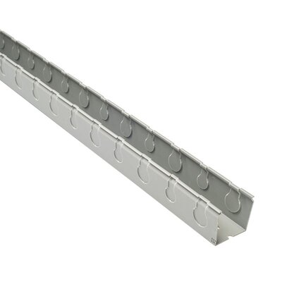 Korytko kablowe pełne perforowane TPD, 50x50x2000 mm, szare PVC, B08213